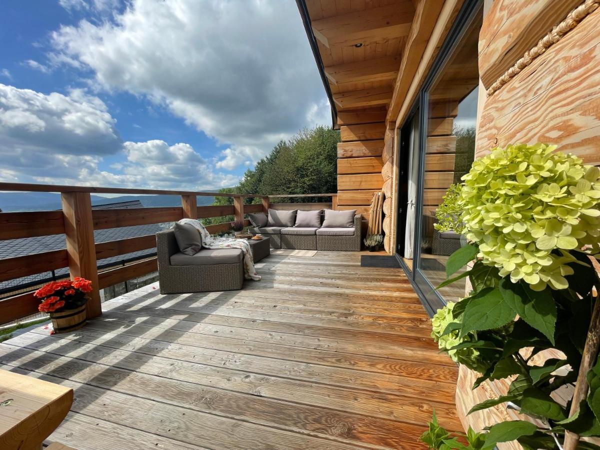 Domek Drewniany W Gorach Jacuzzi & Balia - Osada Chelm Stroza  Buitenkant foto