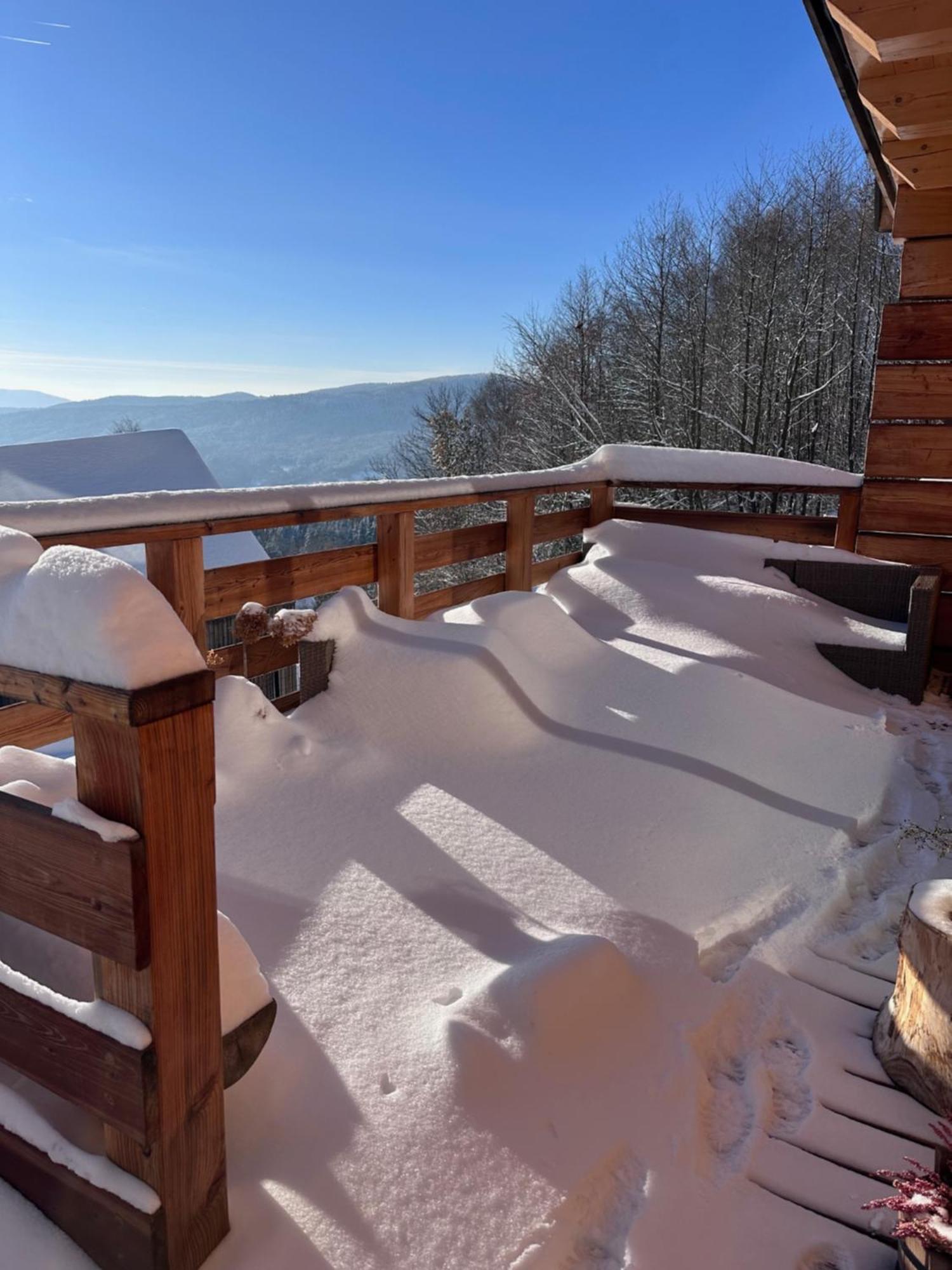 Domek Drewniany W Gorach Jacuzzi & Balia - Osada Chelm Stroza  Buitenkant foto