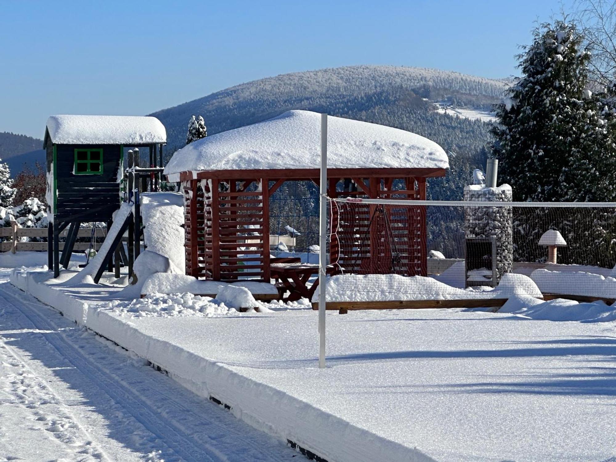 Domek Drewniany W Gorach Jacuzzi & Balia - Osada Chelm Stroza  Buitenkant foto