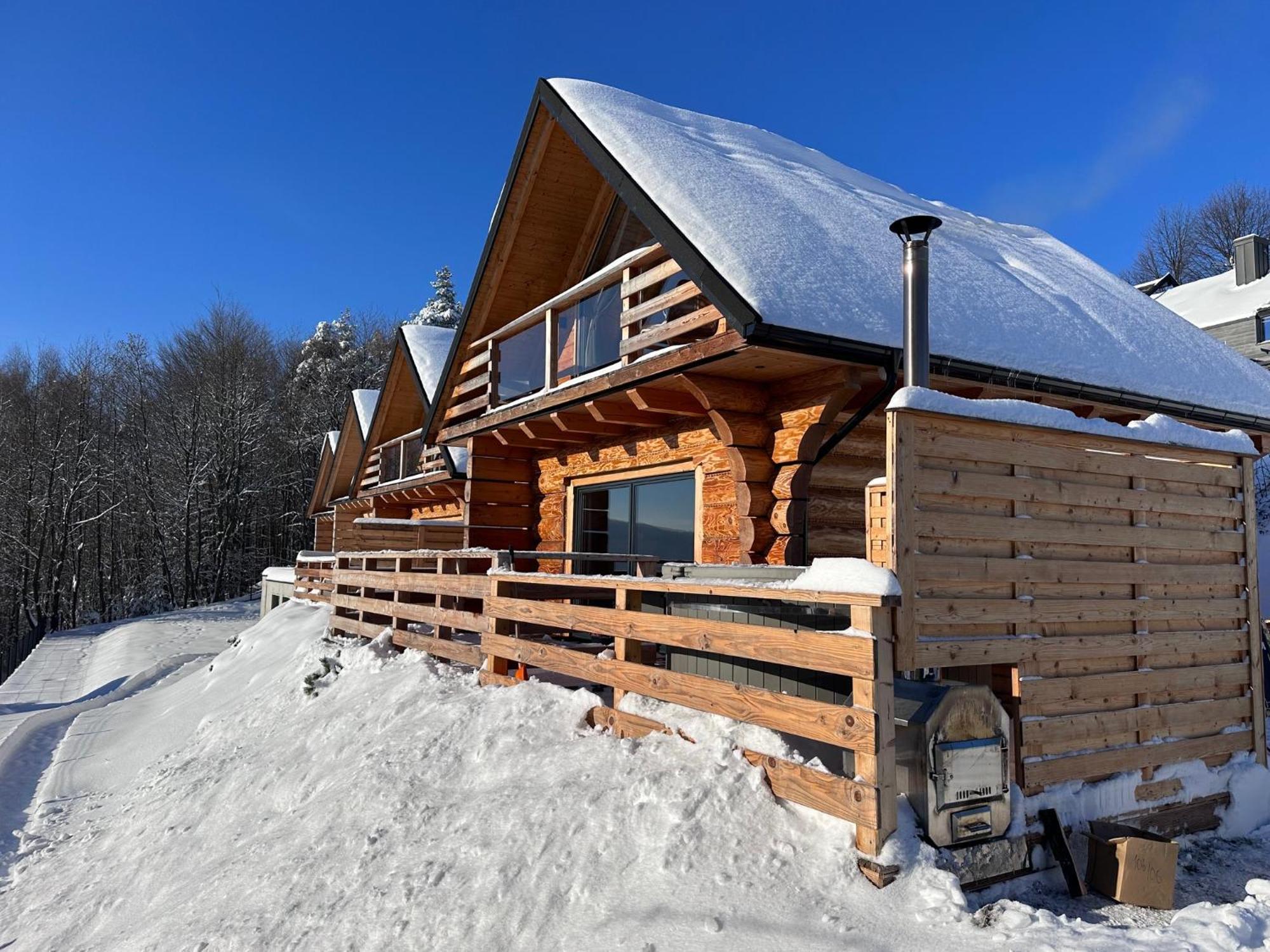 Domek Drewniany W Gorach Jacuzzi & Balia - Osada Chelm Stroza  Buitenkant foto