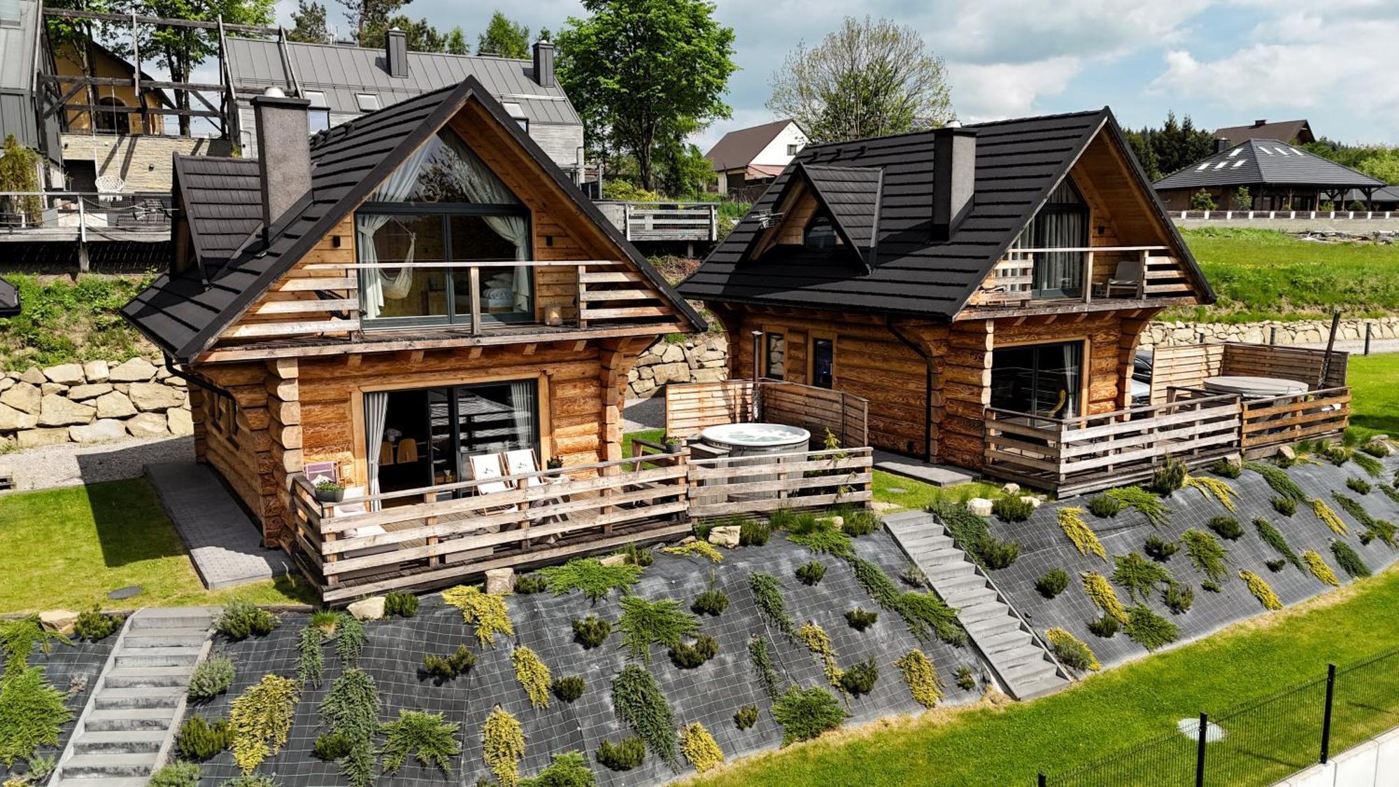 Domek Drewniany W Gorach Jacuzzi & Balia - Osada Chelm Stroza  Buitenkant foto